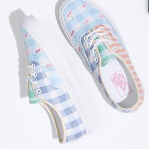 Vans Gingham Block cherry embroidered Sneakers 🍒